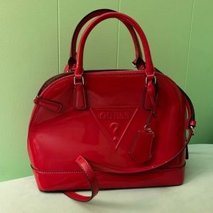 red Guess purse